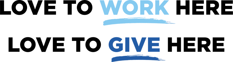 Love to Work Here, Love to Give Here logo